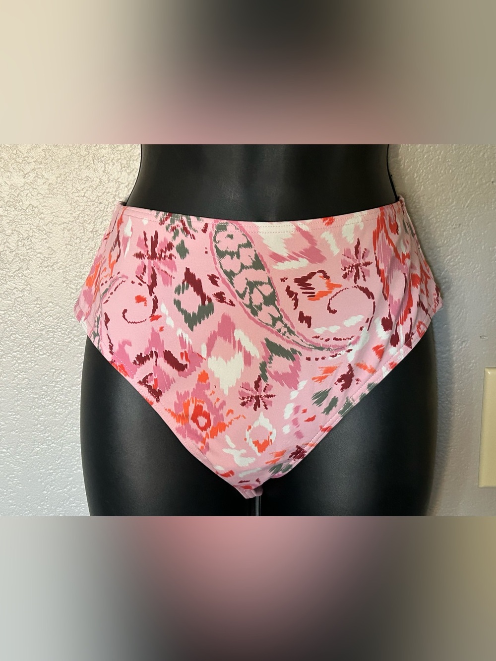 Nip Tuck Swim 'Pretty in Pink' Serendipity Maevis High Waisted Bikini Bottom 8 - Picture 3 of 8